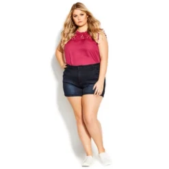 Women's Plus Size Denim Breeze Short - Dark Denim | CITY CHIC -Modish Ink Sales GUEST b65c568a 9f11 4df4 aaa9 74cc8c5807b9