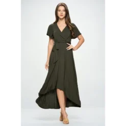 WEST K Women's Georgia Faux Wrap Dress With High-Low Hem And Tie Waist -Modish Ink Sales GUEST b95d78e0 b244 4fbf 8693 a05eeaa460d4