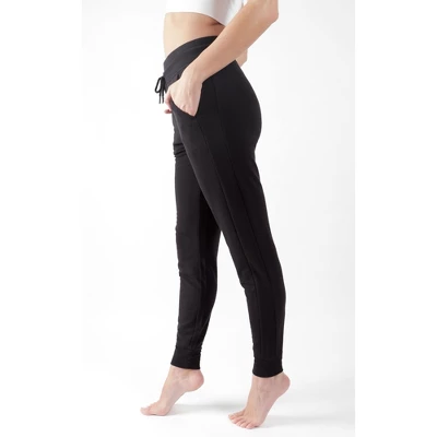 90 Degree By Reflex Womens Soft And Comfy Brushed Jogger Lounge Pants With Elastic Drawstring Waistband And Side Pockets 4 90 Degree By Reflex Womens Soft And Comfy Brushed Jogger Lounge Pants With Elastic Drawstring Waistband And Side Pockets - Image 2