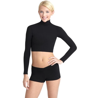 Capezio Women's Team Basics Turtleneck Long Sleeve Top 4 Capezio Women's Team Basics Turtleneck Long Sleeve Top - Image 2