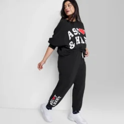 Women's Ascot + Hart Fleece Heart Graphic Joggers - Black 15 Women's Ascot + Hart Fleece Heart Graphic Joggers - Black -Modish Ink Sales GUEST c374946e f694 4463 8b1b dbea6ce51d87