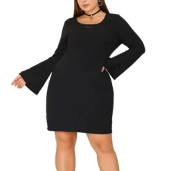Agnes Orinda Women's Plus Size Cocktail Party Lace Bodycon Bell Sleeve Dress -Modish Ink Sales GUEST c54c4c1a 7a51 4118 9947 e92a3c17748c