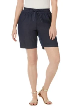 Jessica London Women’s Plus Size Chambray Short -Modish Ink Sales GUEST c631f68b 04f3 43ca b3db 7d9b43ec26fb