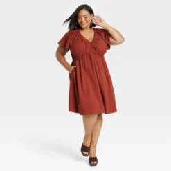 Women's Flutter Short Sleeve Sundress - Ava & Viv™ -Modish Ink Sales GUEST c94628d5 aa3e 4874 b616 ad5f445c0619