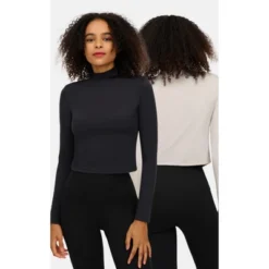 Yogalicious Womens 2 Pack Zenly Evelyn Long Sleeve Mock Neck Crop Top 15 Yogalicious Womens 2 Pack Zenly Evelyn Long Sleeve Mock Neck Crop Top -Modish Ink Sales GUEST c96fac3e 2ef4 4b13 8484 acd239a27e18