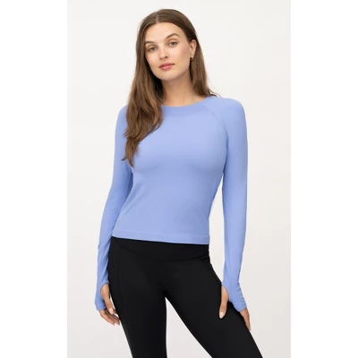 Yogalicious Womens Seamless Zaia Long Sleeve Active Shirt 9 Yogalicious Womens Seamless Zaia Long Sleeve Active Shirt - Image 7