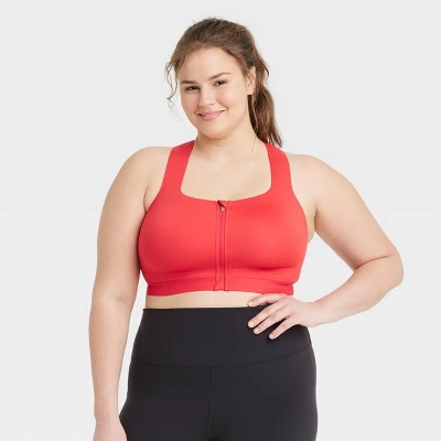 Women's High Support Sculpt Zip-Front Sports Bra - All In Motion™ 7 Women's High Support Sculpt Zip-Front Sports Bra - All In Motion™ - Image 5