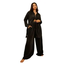 Rebdolls Women's Jamila Plisse Wide Leg Pants - Black -Modish Ink Sales GUEST cc5ad5e6 cedd 44fc ac49 72dac2bb0437