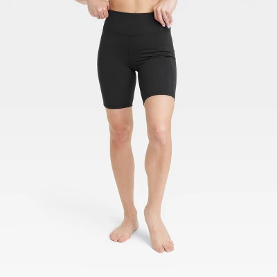 Women's Brushed Sculpt Pocketed Bike Shorts 8" - All In Motion™ 10 Women's Brushed Sculpt Pocketed Bike Shorts 8" - All In Motion™ - Image 8