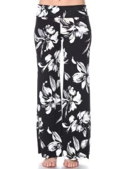 Women's Flower Printed Palazzo Pants - White Mark -Modish Ink Sales GUEST ccb590f2 f903 43df b23f 7882d3d0c0f5