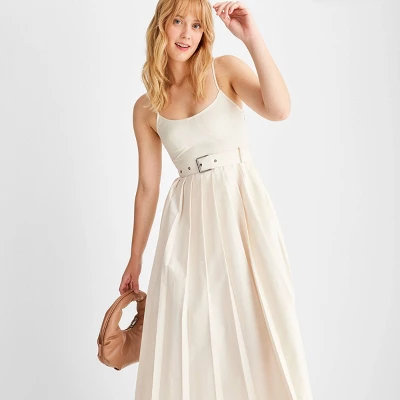 Women's Strappy Pleated Midi Dress - Future Collective™ With Reese Blutstein 4 Women's Strappy Pleated Midi Dress - Future Collective™ With Reese Blutstein - Image 2