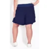 Women's Plus Size Active Short - Navy | AVENUE LEISURE -Modish Ink Sales GUEST cfb76433 55c0 48ed bbf4 0b76f1b00792