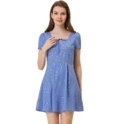 Allegra K Women's Print Casual Square Neck Short Sleeve Mini A-Line Dress 31 Allegra K Women's Print Casual Square Neck Short Sleeve Mini A-Line Dress -Modish Ink Sales GUEST d020a395 6119 43e5 bc23 415fa299b07c