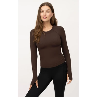 Yogalicious Womens Seamless Zaia Long Sleeve Active Shirt 7 Yogalicious Womens Seamless Zaia Long Sleeve Active Shirt - Image 5