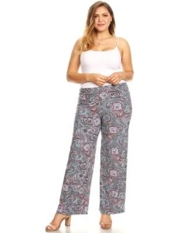 Women's Plus Size Paisley Printed Palazzo Pants - White Mark 20 Women's Plus Size Paisley Printed Palazzo Pants - White Mark -Modish Ink Sales GUEST d235fd82 038f 45ba b338 8c16589ef614
