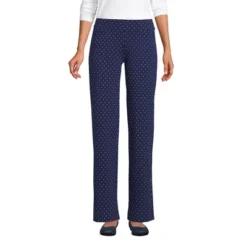 Lands' End Women's Starfish Mid Rise Straight Leg Elastic Waist Pull On Pants -Modish Ink Sales GUEST d27d2b13 9254 438b 8002 51cfc9c7f710