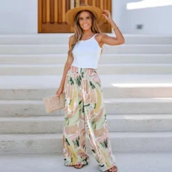 Women's Abstract Print Paperbag Pants -Cupshe -Modish Ink Sales GUEST d71e5e84 e1bf 4af1 8361 0c60a22b820e