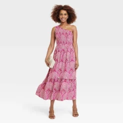 Women's Sleeveless One Shoulder A-Line Maxi Dress - Knox Rose™ -Modish Ink Sales GUEST d98a015f 8ad6 43d7 931c b93be5931e00