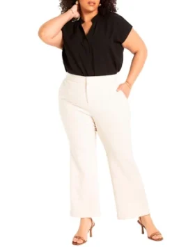 ELOQUII Women’s Plus Size The 365 Suit Crop Flare Leg Trouser 10 ELOQUII Women’s Plus Size The 365 Suit Crop Flare Leg Trouser -Modish Ink Sales GUEST ddbcc1cc 2f6f 45a8 a4d1 e0e77cc23e6e