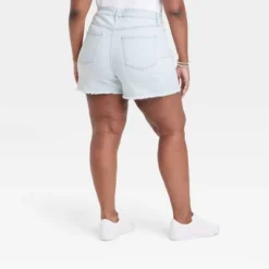Women's High-Rise Denim Shorts - Ava & Viv⢠Light Wash