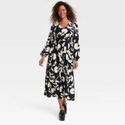 Women's Long Sleeve Smocked Maxi Dress - Knox Rose™ -Modish Ink Sales GUEST e00aad28 fc63 469f adf5 0b8668d220d5