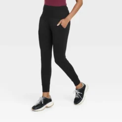 Women's Super Soft High Waisted Joggers With Pockets - A New Day™ Black -Modish Ink Sales GUEST e18e3155 1d9d 4c98 a1d4 36d37175c10c
