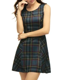Allegra K Women's Summer Plaid Dresses Mini A-Line Sleeveless Fit And Flare Dress 19 Allegra K Women's Summer Plaid Dresses Mini A-Line Sleeveless Fit And Flare Dress -Modish Ink Sales GUEST e21f598a 7475 4361 b940 e14e07fe8a6c