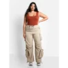 Rebdolls Women's Billie Nylon Cord Drawstring Cargo Pants