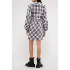 August Sky Women's Plaid Babydoll Mini Shirt Dress -Modish Ink Sales GUEST e2bb4a98 3091 4524 96f5 98977fe91633