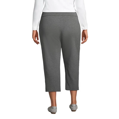 Lands' End Women's Starfish Mid Rise Elastic Waist Pull On Crop Pants 3 Lands' End Women's Starfish Mid Rise Elastic Waist Pull On Crop Pants
