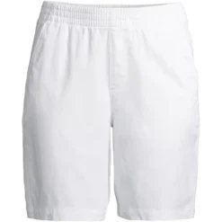 Lands' End Women's Mid Rise Elastic Waist Pull On 10" Knockabout Chino Bermuda Shorts -Modish Ink Sales GUEST e47cf5dd 03ea 4b6c 877a fdca4126fdfb