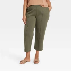 Women's High-Rise Regular Fit Tapered Ankle Knit Pants - A New Day™ -Modish Ink Sales GUEST e5c53907 db8d 4c3b a160 36e1ef1678b8