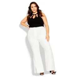 Women's Plus Size Luna Pant - Ivory | CITY CHIC -Modish Ink Sales GUEST e81cb4cc 816a 48ad a09c 3b70ced04b7d