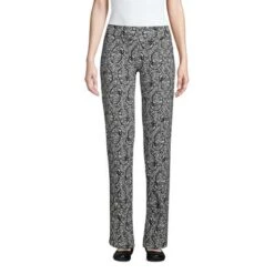 Lands' End Women's Starfish Mid Rise Straight Leg Elastic Waist Pull On Pants -Modish Ink Sales GUEST e8bfc77f 3f73 4c1f af82 62de6b9ce528