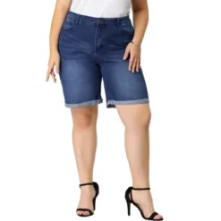Agnes Orinda Women's Plus Size Jeans Casual Slash Pockets Washed Denim Shorts 10 Agnes Orinda Women's Plus Size Jeans Casual Slash Pockets Washed Denim Shorts -Modish Ink Sales GUEST ea839eaa 19c5 4008 8fb2 0112f6b06bf4