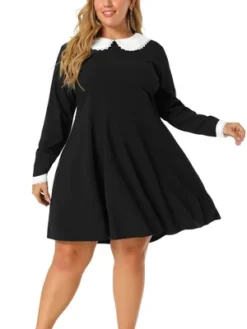 Agnes Orinda Women's Plus Size Peter Pan Collar A-Line Elegant Formal A Line Dress 15 Agnes Orinda Women's Plus Size Peter Pan Collar A-Line Elegant Formal A Line Dress -Modish Ink Sales GUEST eb44b04a 8f82 4406 b3ac c9b74a17a778