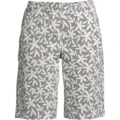 Lands' End Women's Plus Size Mid Rise Elastic Waist Pull On 12" Knockabout Chino Bermuda Shorts -Modish Ink Sales GUEST edeff4e7 f1ca 4089 b769 21b77a7f643c