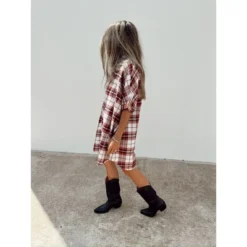 Women's Ascot + Hart Plaid Graphic Button-Down Dress -Modish Ink Sales GUEST f46b58b3 7f74 4053 a371 8d87b546808d