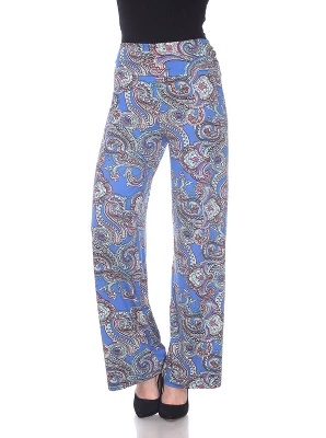 Women's Paisley Printed Palazzo Pants - White Mark 9 Women's Paisley Printed Palazzo Pants - White Mark - Image 7