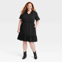 Women's Flutter Short Sleeve Tiered Dress - Knox Rose™ -Modish Ink Sales GUEST fc887842 5a2e 460c 97be 916dc1e554f4