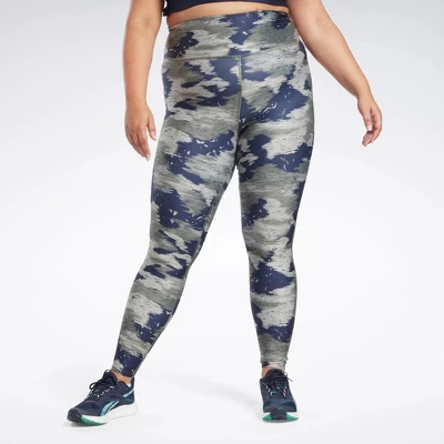 Reebok Workout Ready Camo Print Tights (Plus Size) Womens Athletic Leggings 10 Reebok Workout Ready Camo Print Tights (Plus Size) Womens Athletic Leggings - Image 8