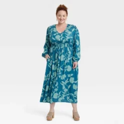 Women's Long Sleeve Smocked Maxi Dress - Knox Rose™ -Modish Ink Sales GUEST fe3960ea ba24 446d b92b ee459c6000c2